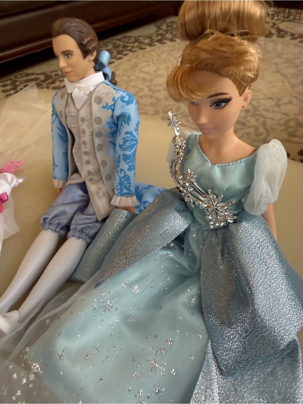 Blue Princess Doll with Blue Prince Outfit and Accessories - Picture 8 of 9